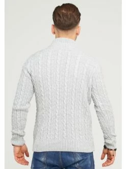 Bestpreis 👏 Pullover & Cardigans Behype Pullover CILIAN HENLEY In Grau Günstig Kaufen 🎁 -Behype Verkäufe behype pullover cilian henley in grau 3