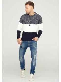 Top 10 😀 Pullover & Cardigans Behype Pullover DAVAY In Navy Günstig Kaufen 💯 -Behype Verkäufe behype pullover davay in navy 2