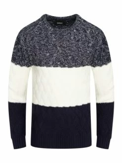 Top 10 😀 Pullover & Cardigans Behype Pullover DAVAY In Navy Günstig Kaufen 💯