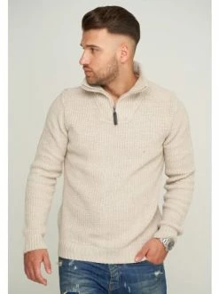 Am billigsten 🧨 Pullover & Cardigans Behype Pullover MKZIP78 In Beige Günstig Kaufen 🎁 -Behype Verkäufe behype pullover mkzip78 in beige 2
