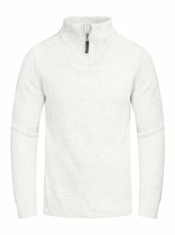 Behype Verkäufe -Behype Verkäufe behype pullover mkzip78 in ecru 1