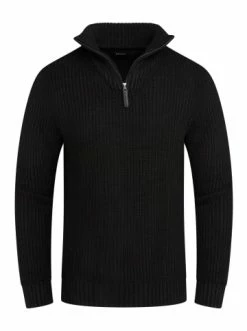Budget 🔔 Pullover & Cardigans Behype Pullover MKZIP78 In Schwarz Günstig Kaufen ✔️
