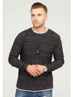 Aktion 👍 Pullover & Cardigans Behype Pullover TAAVI In Schwarz Günstig Kaufen 😀 -Behype Verkäufe behype pullover taavi in schwarz 2