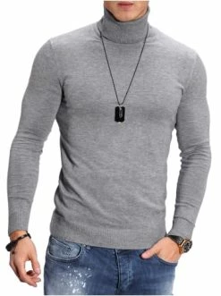 Top 10 😉 Pullover & Cardigans Behype Rollkragenpullover TIM In Grau Günstig Kaufen 🛒