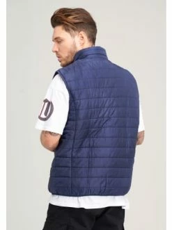 Bestpreis 🥰 Jacken & Mäntel Behype Steppweste STANLAY In Navy Günstig Kaufen ❤️ -Behype Verkäufe behype steppweste stanlay in navy 3