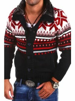 Billig 🎁 Sweat & Fleece Behype Strickjacke CRSM In Dunkelblau Günstig Kaufen ✨