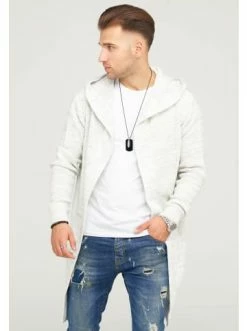 Budget 👏 Sweat & Fleece Behype Strickjacke ELIJA In Ecru Meliert Günstig Kaufen 😍