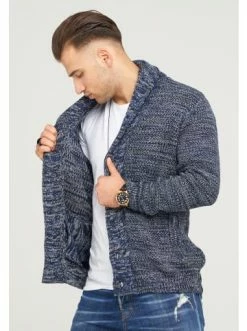 Angebote ⌛ Sweat & Fleece Behype Strickjacke MIKITA In Navy Günstig Kaufen 🥰 -Behype Verkäufe behype strickjacke mikita in navy 2