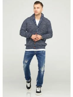 Angebote ⌛ Sweat & Fleece Behype Strickjacke MIKITA In Navy Günstig Kaufen 🥰