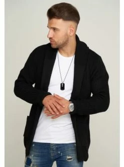 Bestes Angebot 🎉 Sweat & Fleece Behype Strickjacke MKCARDY45 In Schwarz Günstig Kaufen 👏