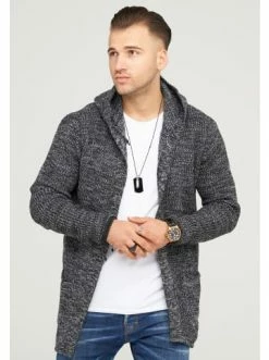 Am billigsten ❤️ Sweat & Fleece Behype Strickjacke NELIAN In Anthrazit Günstig Kaufen 😉 -Behype Verkäufe behype strickjacke nelian in anthrazit 3