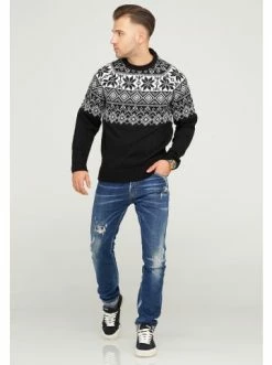 Beste Bewertungen von 🤩 Pullover & Cardigans Behype Strickpullover MPSNOW In Schwarz Günstig Kaufen 😉 -Behype Verkäufe behype strickpullover mpsnow in schwarz 2