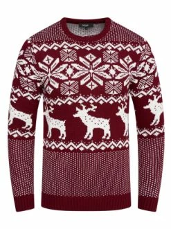 Besorgen ⌛ Pullover & Cardigans Behype Strickpullover MSWTHOREY In Weinrot Günstig Kaufen 🔔