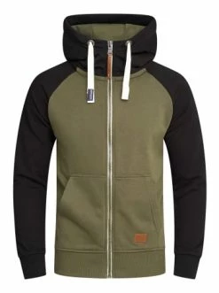 Neu 🛒 Sweat & Fleece Behype Sweatjacke - BHDISUK In Khaki Günstig Kaufen 👏
