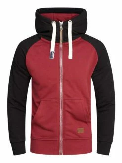 Schlussverkauf 🧨 Sweat & Fleece Behype Sweatjacke - BHDISUK In Weinrot Günstig Kaufen 😀
