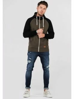 Blitzangebot 🔔 Sweatshirts & Sweatjacken Behype Sweatjacke HENRAY In Khaki Günstig Kaufen 🎉 -Behype Verkäufe behype sweatjacke henray in khaki 2