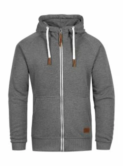 Brandneu ⭐ Sweat & Fleece Behype Sweatjacke SWANTON In Dunkelgrau Günstig Kaufen 👍