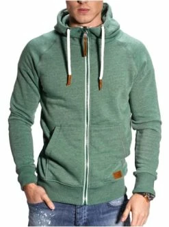 Besorgen 😀 Sweat & Fleece Behype Sweatjacke Tan In Grün Günstig Kaufen 🧨 -Behype Verkäufe behype sweatjacke tan in grun 3