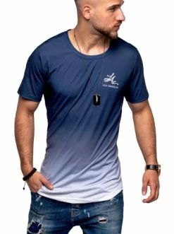 Aktion 😍 Shirts & Longsleeves Behype T-Shirt LA In Navy Günstig Kaufen ✨