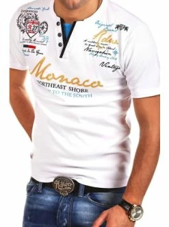 Top 10 🤩 Shirts & Longsleeves Behype T-Shirt MONACO In Weiß Günstig Kaufen 🥰