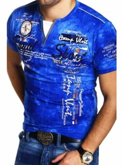 Bestpreis 🛒 Shirts & Longsleeves Behype T-Shirt P-CAROY In Blau Günstig Kaufen 🔥