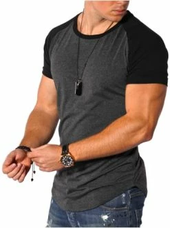 Brandneu 🔥 Shirts & Longsleeves Behype T-Shirt Rio In Dunkelgrau Günstig Kaufen 🥰 -Behype Verkäufe behype t shirt rio in dunkelgrau 1