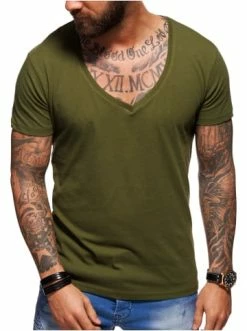 Großhandel 👍 Shirts & Longsleeves Behype T-Shirt VIC In Khaki Günstig Kaufen ❤️